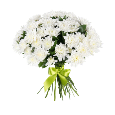 Букет «Белый ангел» – скульптурная чистота белых хризантем Анадырь Чукотский автономный округ
