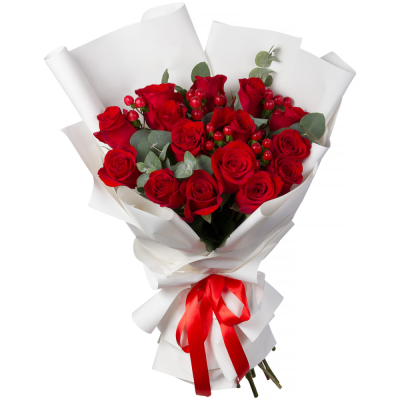 Букет «История любви» – 15 красных роз для вашей прекрасной истории Анадырь Чукотский автономный округ