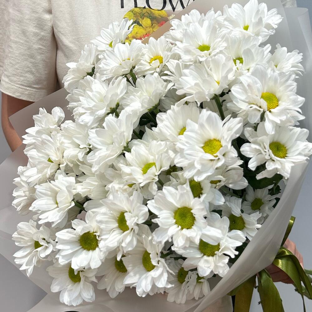 Букет «Летнее настроение» – свежесть белых хризантем Анадырь Чукотский автономный округ