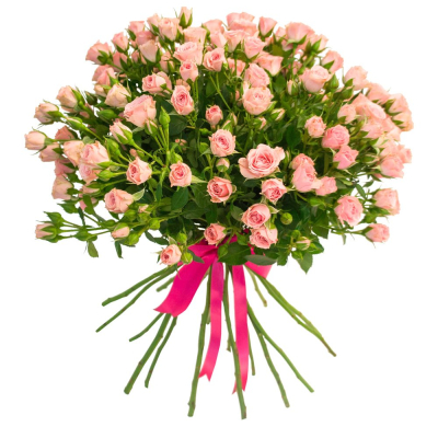 Букет «Нежные объятия» – романтика розовых кустовых роз Анадырь Чукотский автономный округ