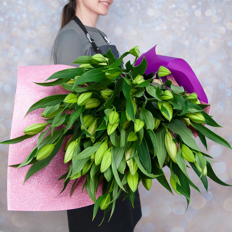 Изысканный букет из 15 свежих лилий – королевский подарок Анадырь Чукотский автономный округ