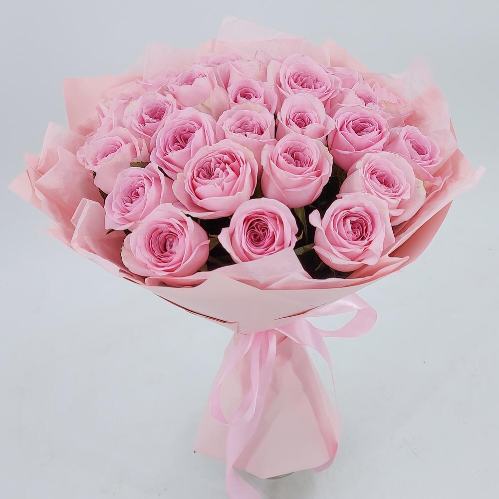 Букет из нежно-розовых роз – элегантность в каждом лепестке Анадырь Чукотский автономный округ