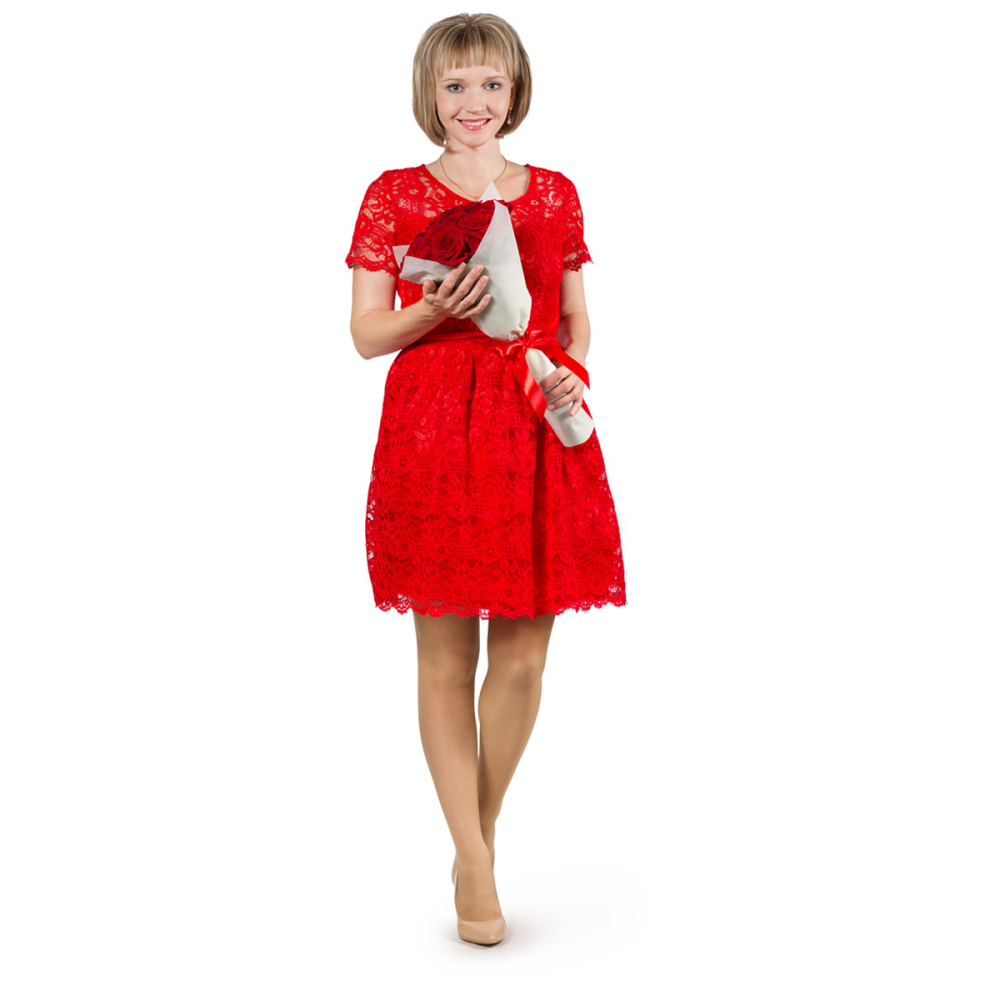 Букет из 11 красных роз в фетре