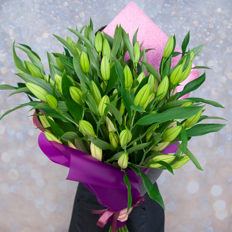 Изысканный букет из 15 свежих лилий – королевский подарок Анадырь Чукотский автономный округ