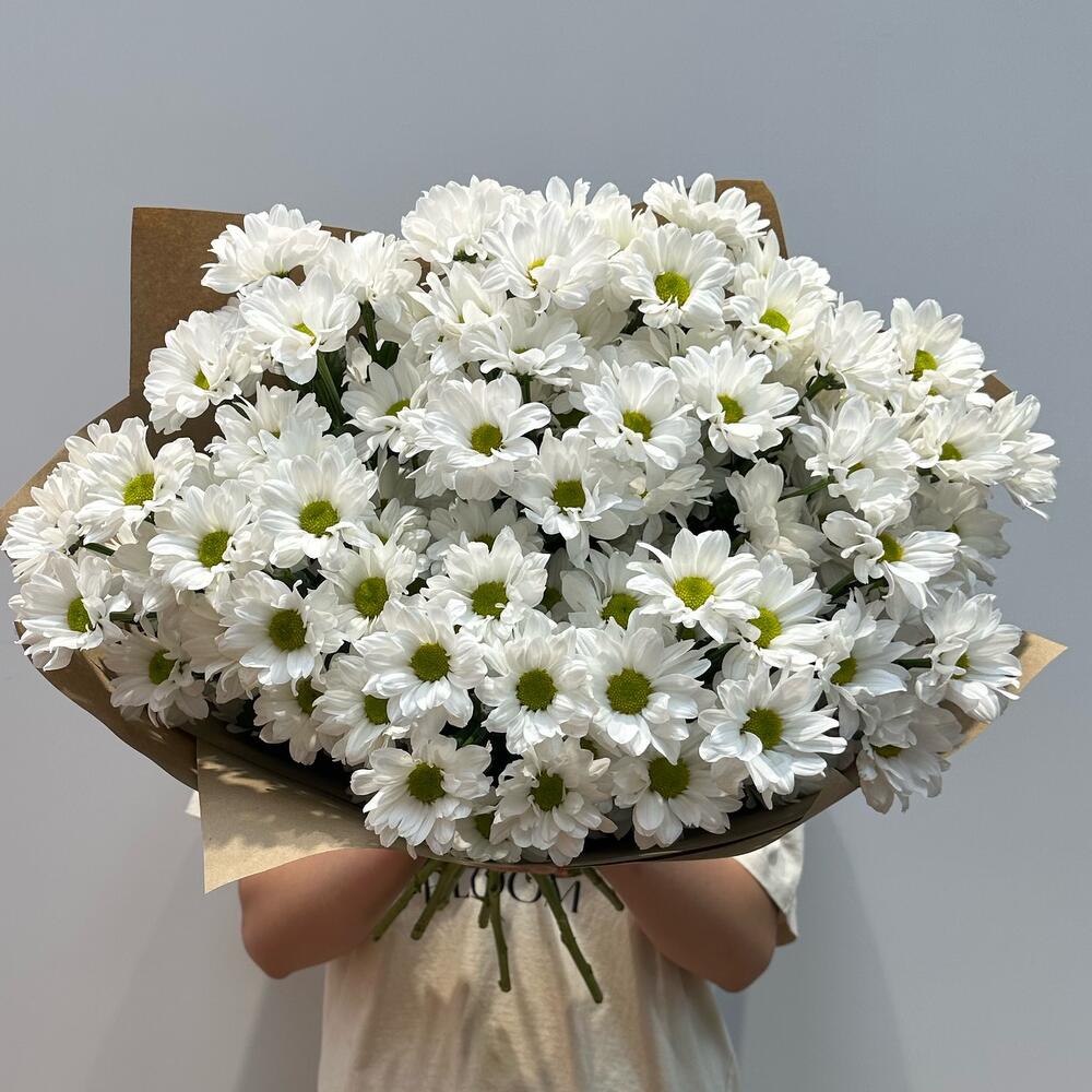 Букет «Летняя свежесть» – дыхание лета в белых хризантемах Анадырь Чукотский автономный округ