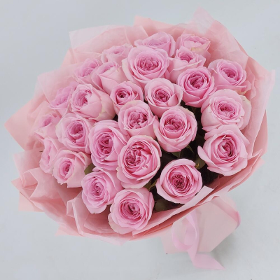 Букет из нежно-розовых роз – элегантность в каждом лепестке Анадырь Чукотский автономный округ