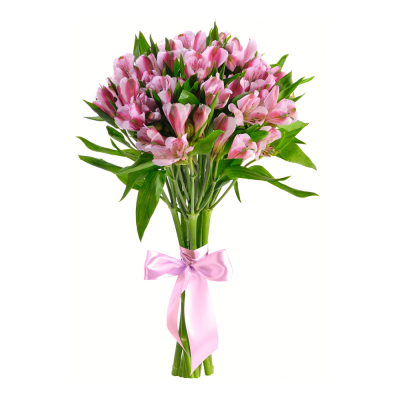 Букет «Хорошее настроение» из розовых альстромерий – солнечный подарок Анадырь Чукотский автономный округ