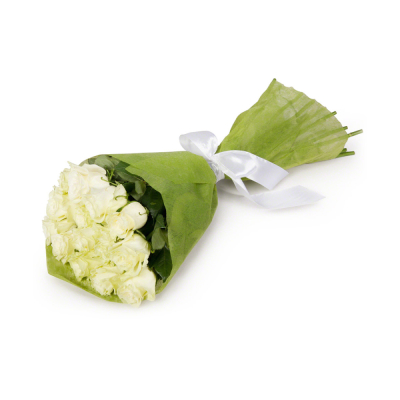 Букет из белых роз в фетре Анадырь Чукотский автономный округ