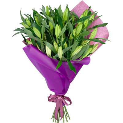 Изысканный букет из 15 свежих лилий – королевский подарок Анадырь Чукотский автономный округ