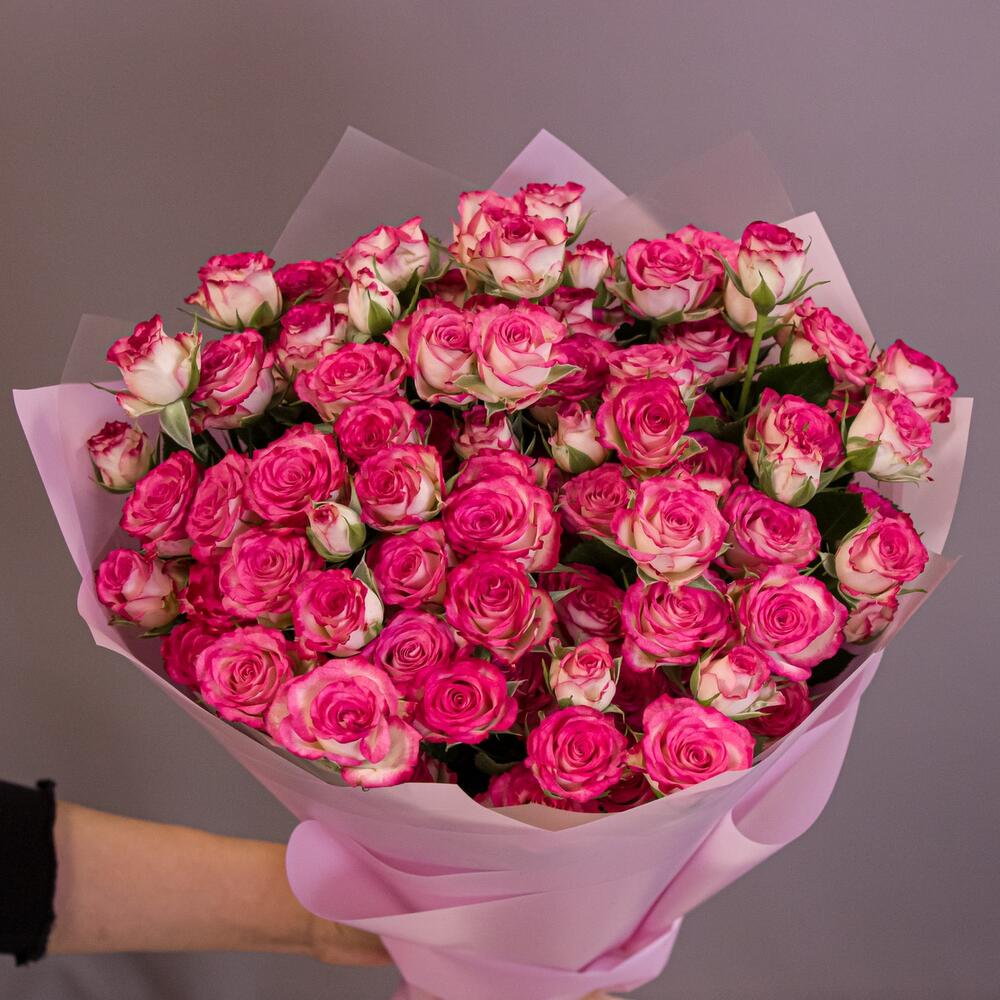 Букет «Розовый бум» – пышные кустовые розы в нежно-розовых тонах Анадырь Чукотский автономный округ